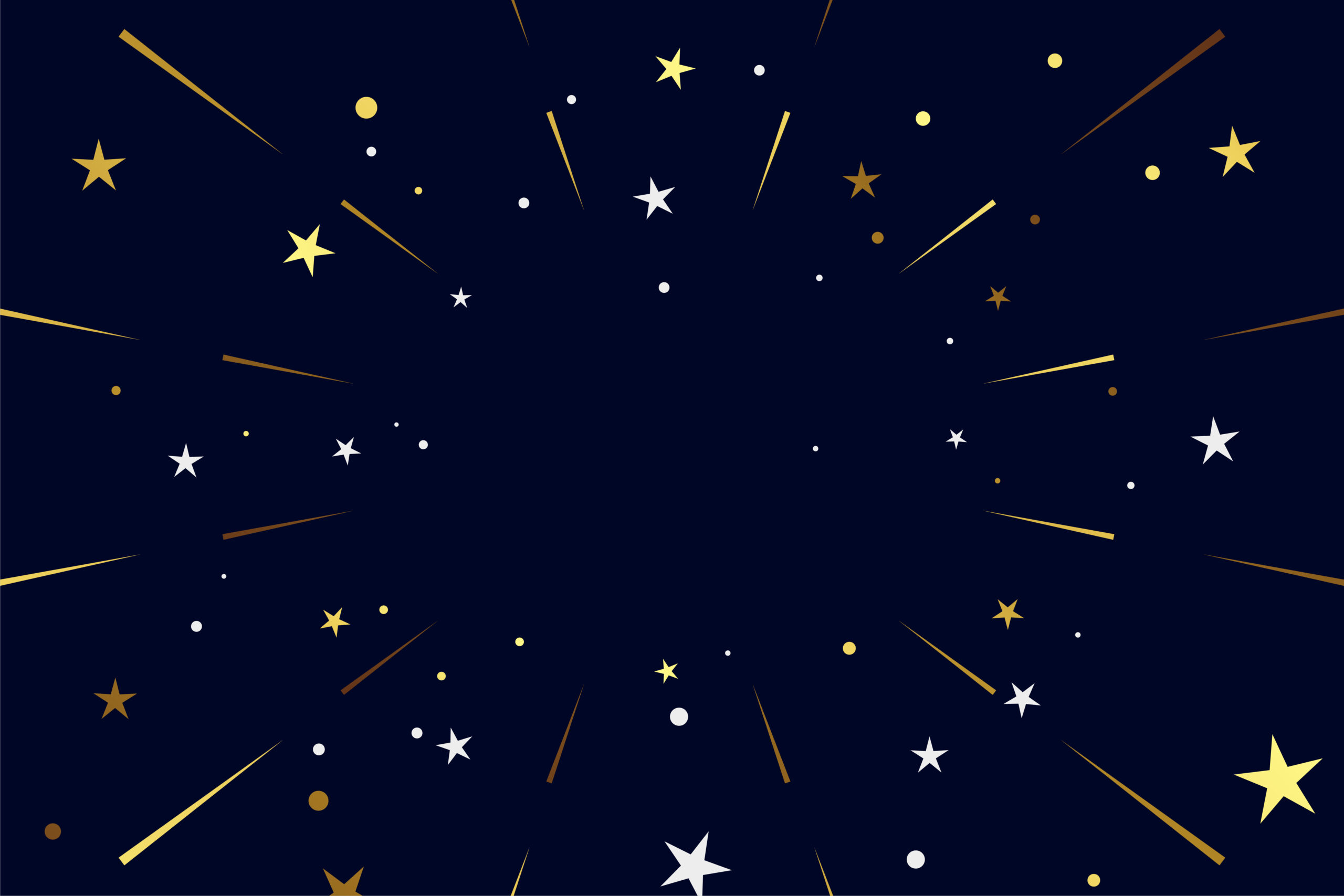 sparkling golden stars confetti burst background